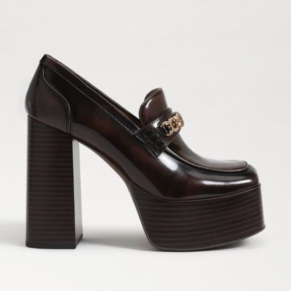 Sam Edelman Rowe Platform Loafer in Chestnut Womens Size 7.5 NWOT - Picture 2 of 7